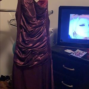 A plum dress for a special event